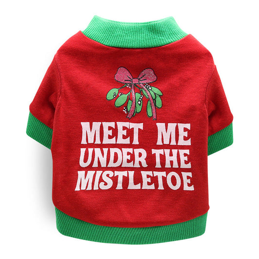 KFX-3702205 Festive Cotton T-Shirt for Dogs in Various Sizes - XS to L