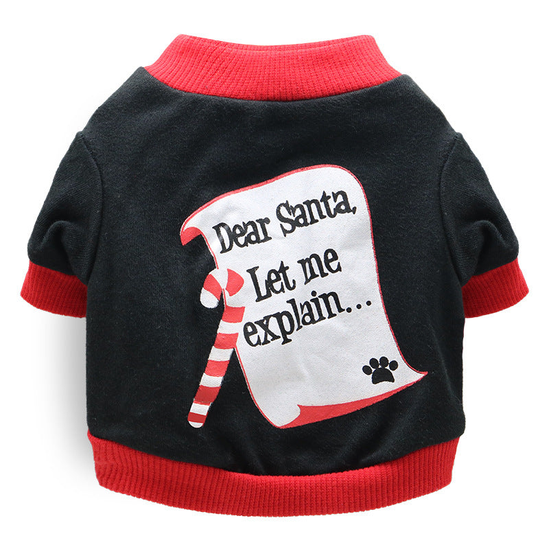 KFX-3702205 Festive Cotton T-Shirt for Dogs in Various Sizes - XS to L
