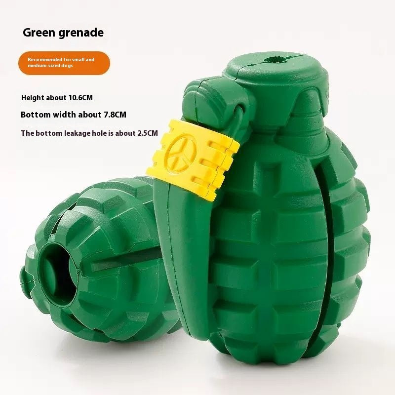 KFX-3702845 Dog Toy for Teeth Cleaning and Food Dispenser - Bite-Resistant, Non-Rotting, Self-Relieving Stuffy