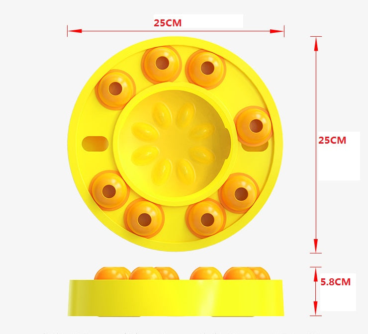 KFX-3705277 Automatic Food Dispenser with Puzzle Design for Slow Feeding Dogs