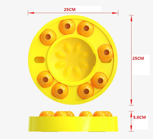 KFX-3705277 Automatic Food Dispenser with Puzzle Design for Slow Feeding Dogs