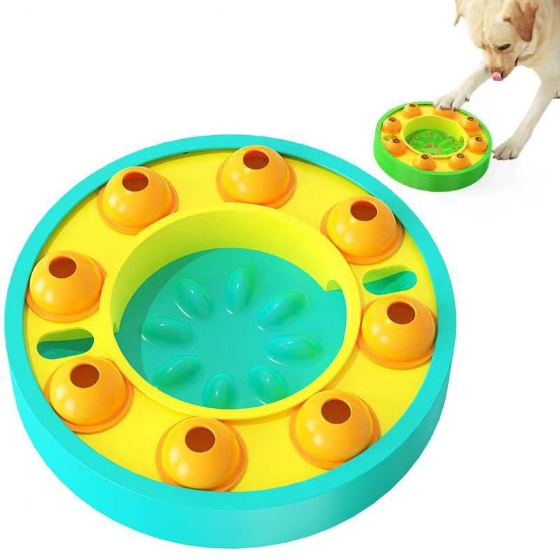 KFX-3705277 Automatic Food Dispenser with Puzzle Design for Slow Feeding Dogs