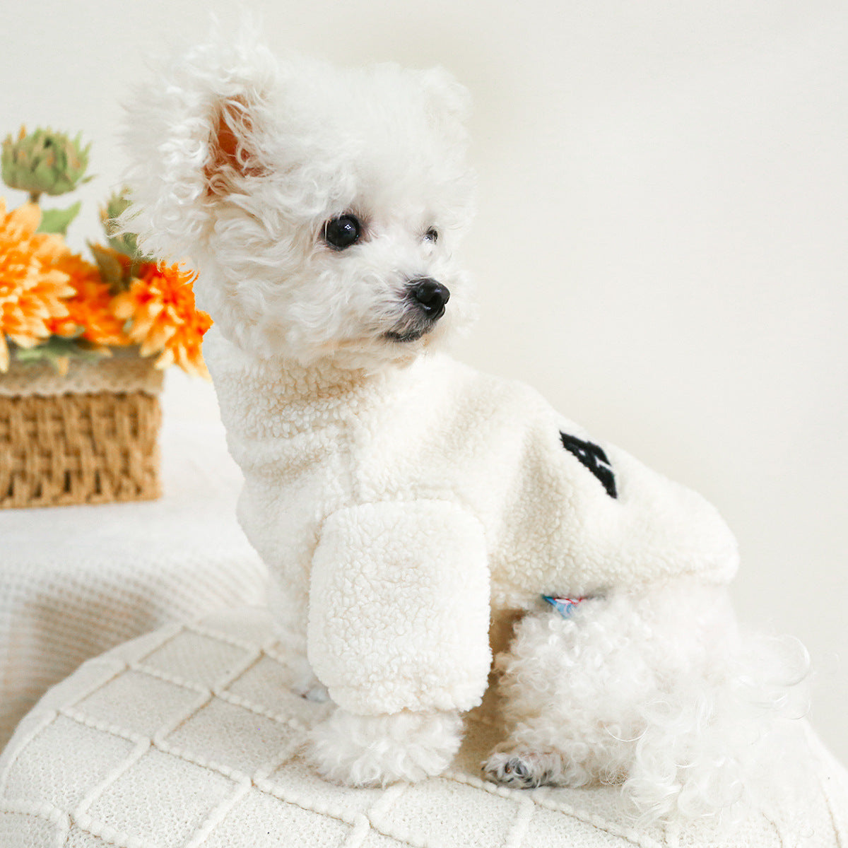 KFX-3706173 Cozy Autumn Winter Zipper Coat for Dogs and Cats - Casual Polyester Pet Clothing