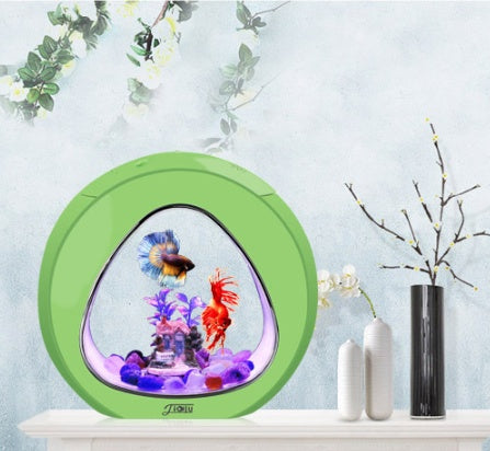 KFX-3707069 Compact Acrylic Desktop Aquarium - Small 290mm x 150mm x 265mm or Large 345mm x 165mm x 316mm