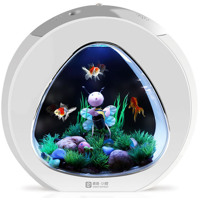 KFX-3707069 Compact Acrylic Desktop Aquarium - Small 290mm x 150mm x 265mm or Large 345mm x 165mm x 316mm