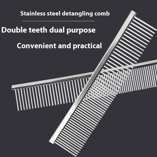 KFX-3709373 Stainless Steel Pet Comb for Cats and Dogs - Various Sizes Available