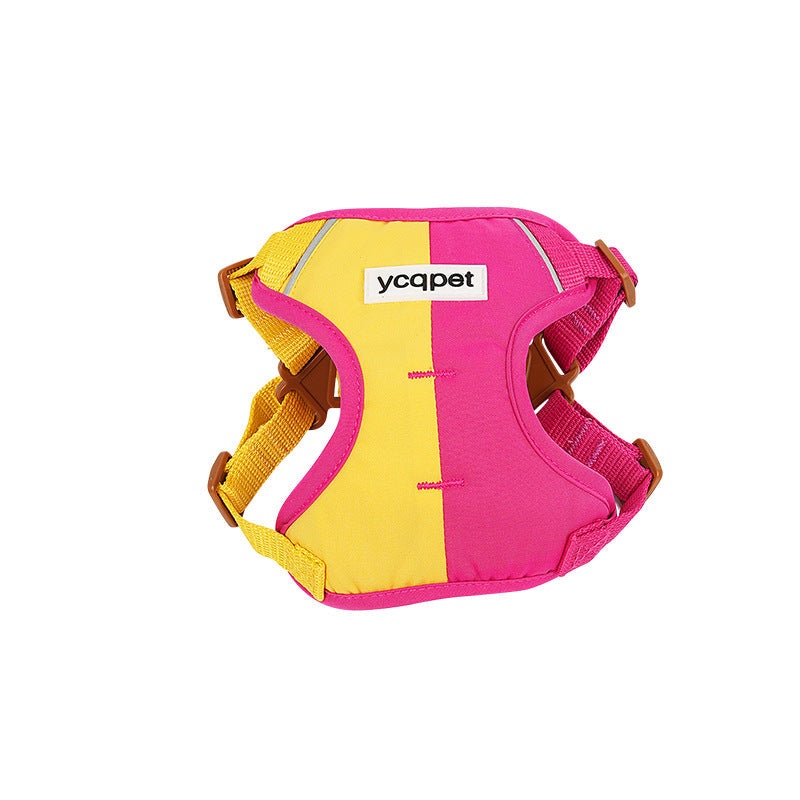 KFX-3712829 Reflective Color Matching Chest Harness with Traction Strap for Dogs