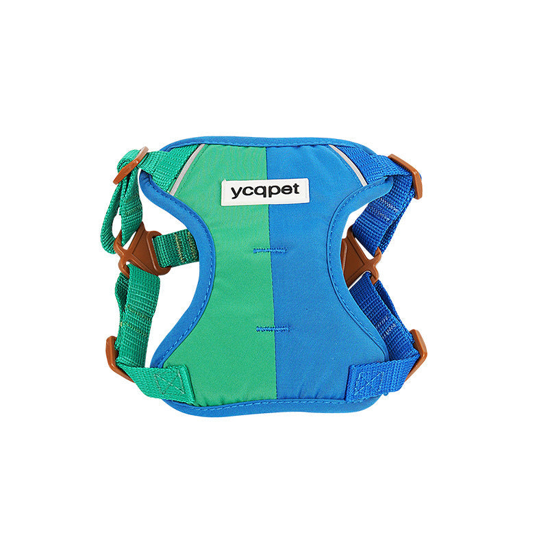 KFX-3712829 Reflective Color Matching Chest Harness with Traction Strap for Dogs
