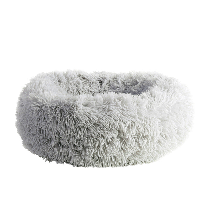 KFX-3713597 Cozy Cotton Cat Nest Cushion for Winter Comfort - 50x50 cm in Light Grey