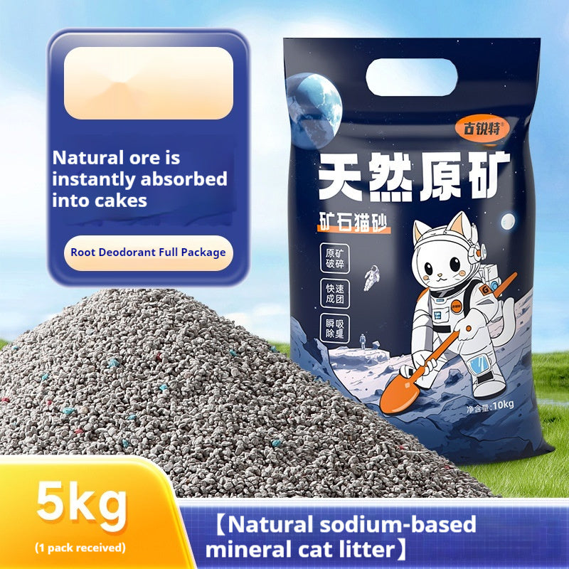 KFX-3715005 Sodium-Based Cat Litter with Low Dust, Effective Deodorization, and High Water Absorption
