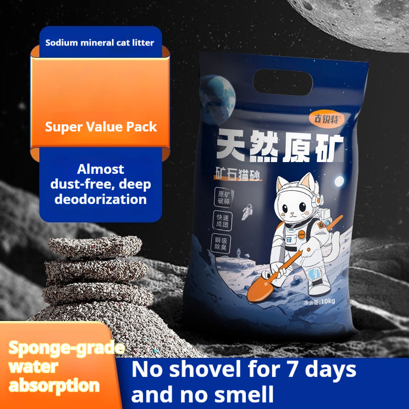 KFX-3715005 Sodium-Based Cat Litter with Low Dust, Effective Deodorization, and High Water Absorption