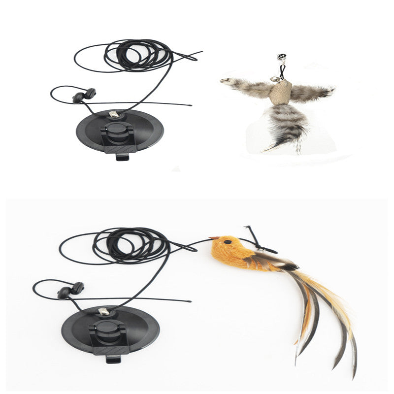 KFX-3720125 Hanging Door Cat Teaser Toy in Various Bird Designs