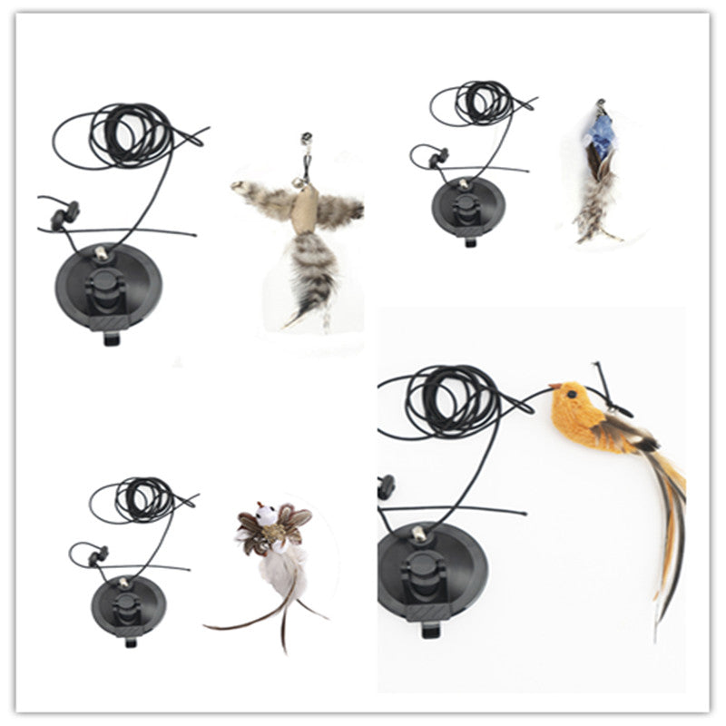 KFX-3720125 Hanging Door Cat Teaser Toy in Various Bird Designs