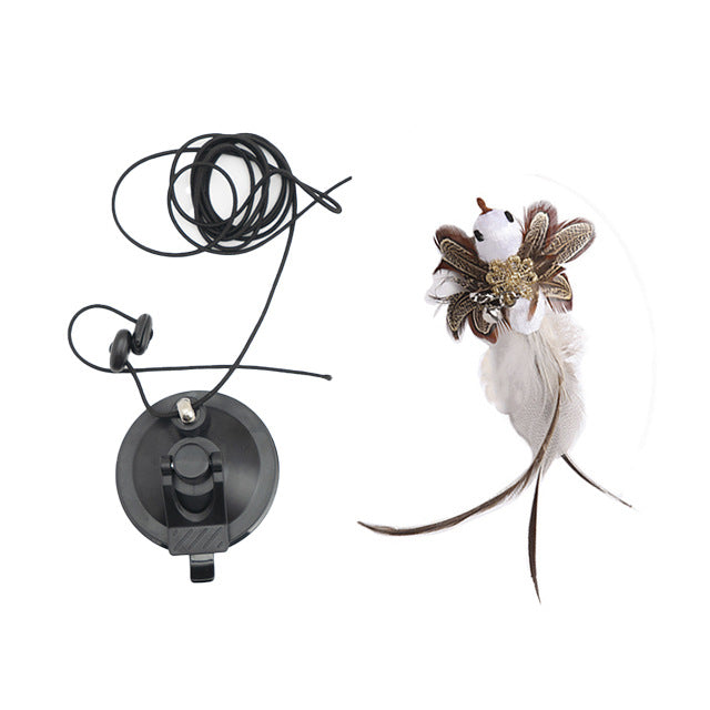 KFX-3720125 Hanging Door Cat Teaser Toy in Various Bird Designs