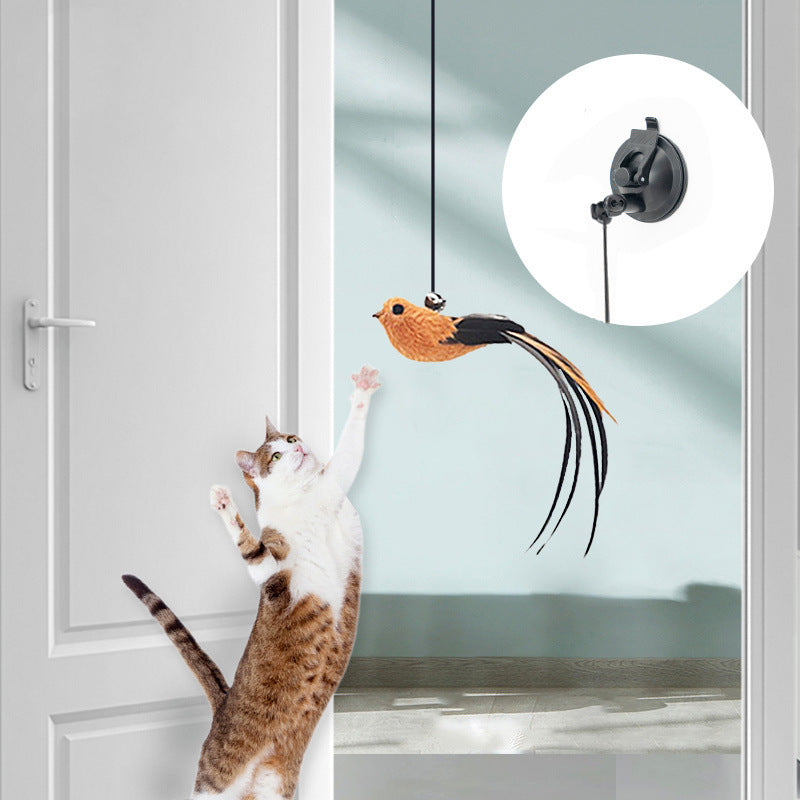 KFX-3720125 Hanging Door Cat Teaser Toy in Various Bird Designs