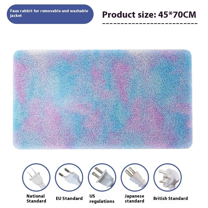 KFX-3721149 Waterproof Electric Heating Pad for Pets - Removable Soft Coat, Multiple Sizes Available
