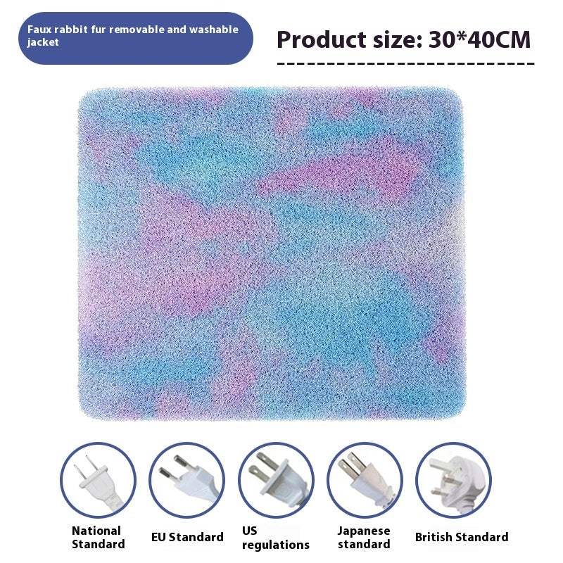 KFX-3721149 Waterproof Electric Heating Pad for Pets - Removable Soft Coat, Multiple Sizes Available