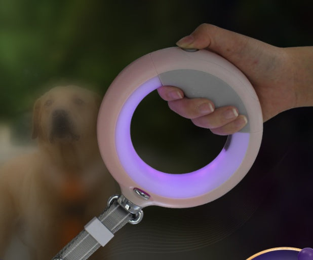 KFX-3724861 Automatic Retractable Leash for Small to Medium Dogs, Plastic and Nylon, Max 20kg