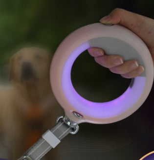 KFX-3724861 Automatic Retractable Leash for Small to Medium Dogs, Plastic and Nylon, Max 20kg