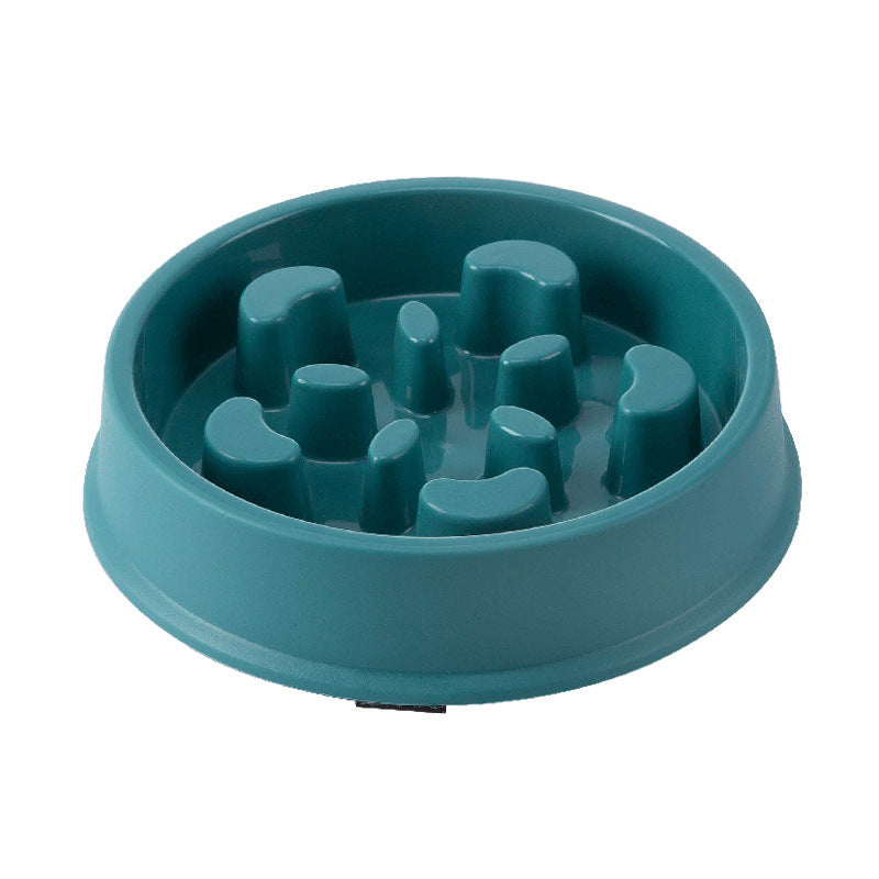 KFX-3725245 Petal-Shaped Plastic Slow Feeder Bowl in Various Colors for Pets