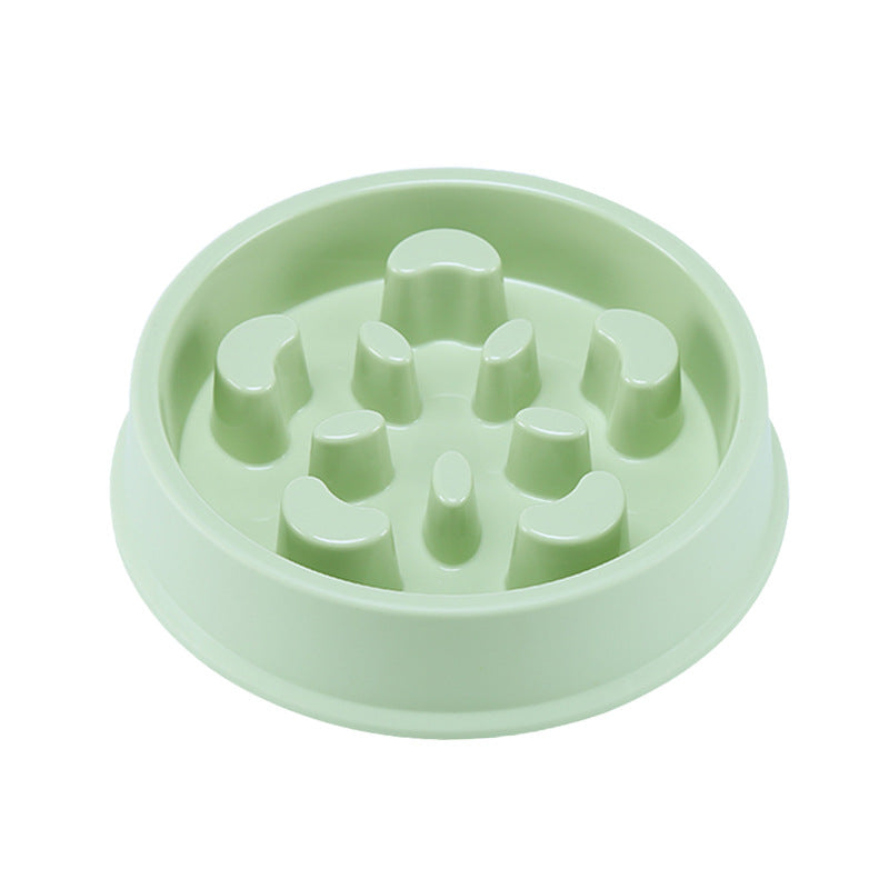 KFX-3725245 Petal-Shaped Plastic Slow Feeder Bowl in Various Colors for Pets