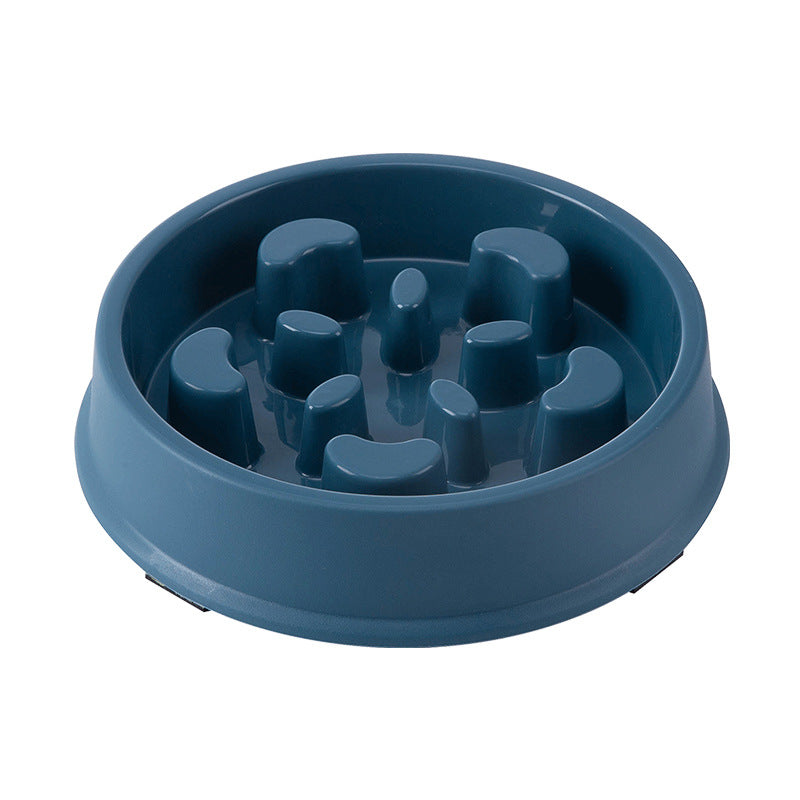 KFX-3725245 Petal-Shaped Plastic Slow Feeder Bowl in Various Colors for Pets