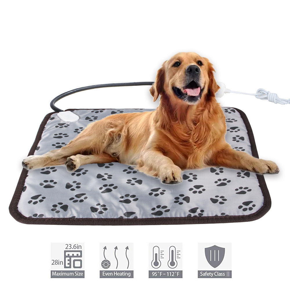KFX-3726909 Pet Heating Pad for Dogs and Cats - Waterproof Electric Mat with Adjustable Temperature and Chew-Resistant Cord