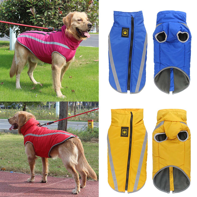 KFX-3727421 Reflective Waterproof Jacket for Medium to Large Dogs in Multiple Colors