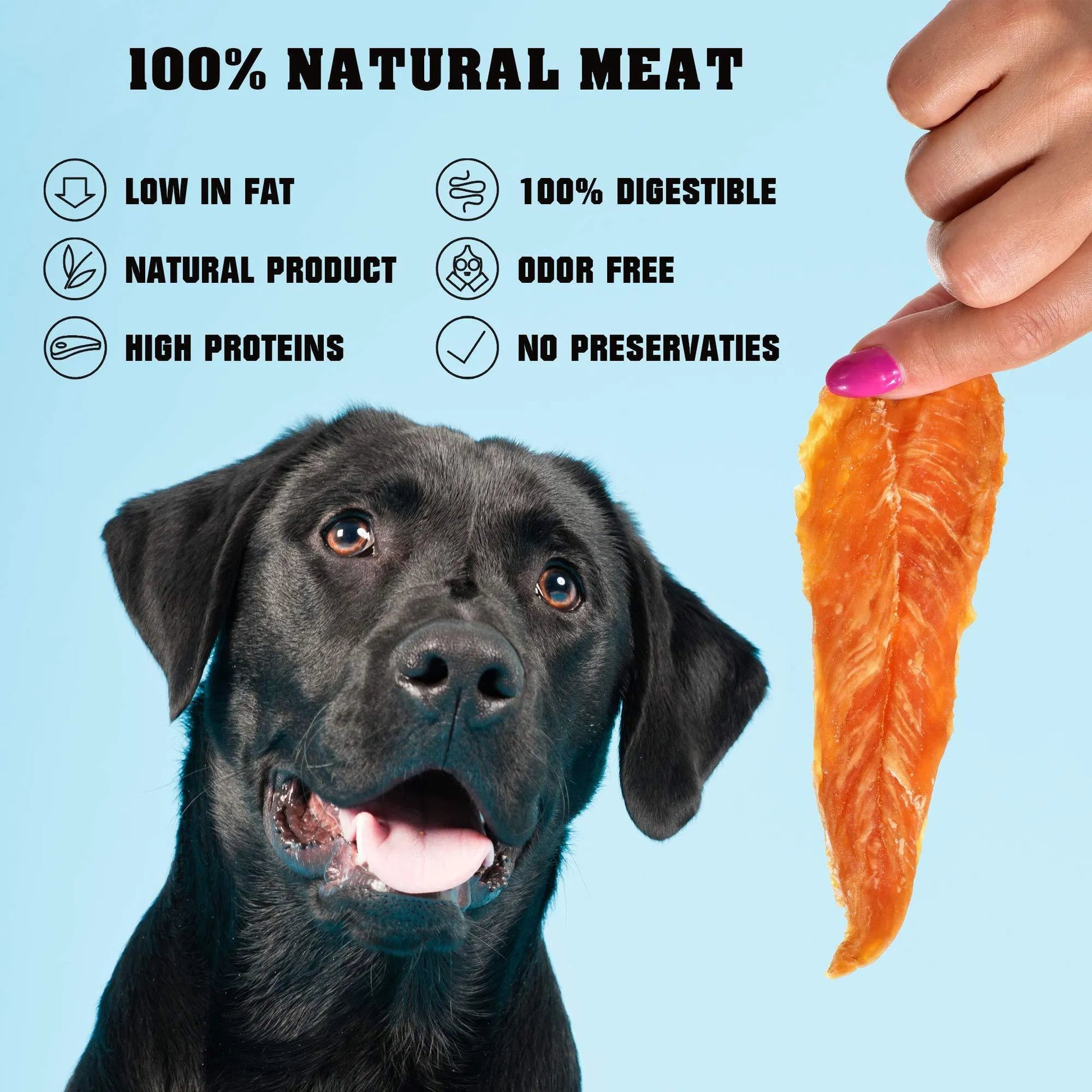 KFX-3730877 Chicken Jerky Dog Treats, 1.5 Lb - All Natural, Grain Free, High Protein Snack for Dogs of All Sizes