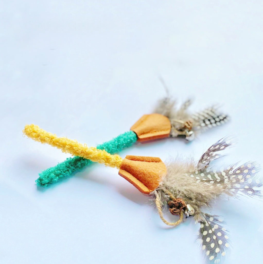 KFX-3732285 Cat Molar Stick Made from Natural Polygonum Wood for Healthy Dental Chewing