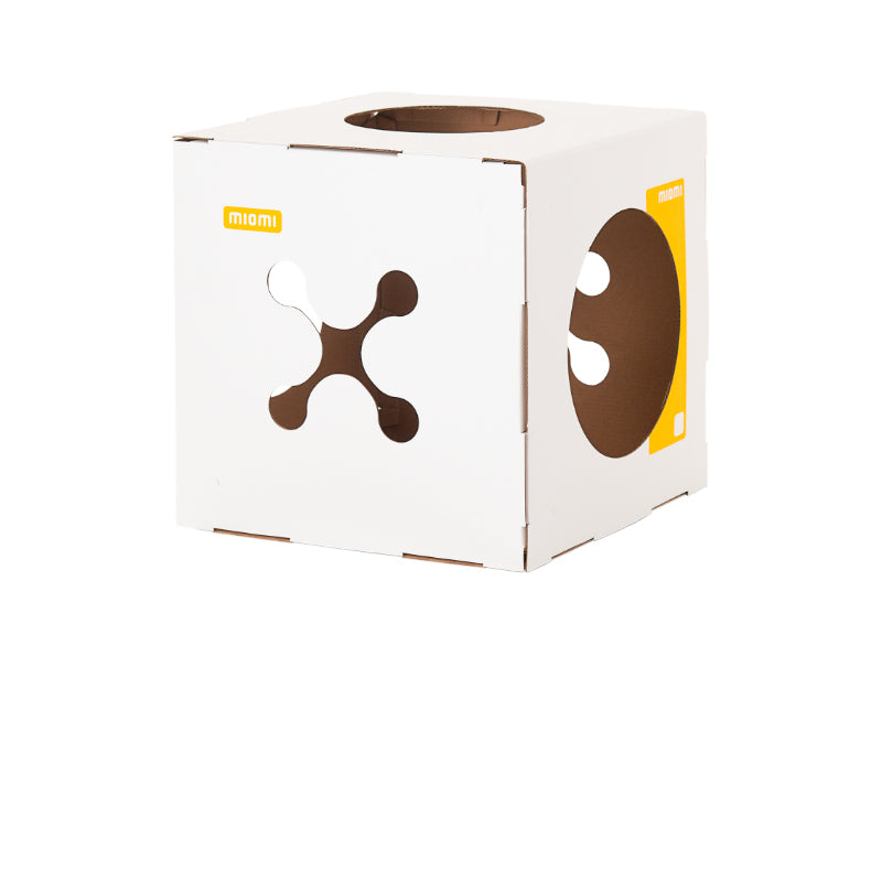 KFX-3734077 Eco-Friendly Corrugated Cat Villa House - Durable Cardboard Design for All Cat Breeds