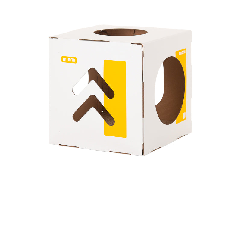 KFX-3734077 Eco-Friendly Corrugated Cat Villa House - Durable Cardboard Design for All Cat Breeds