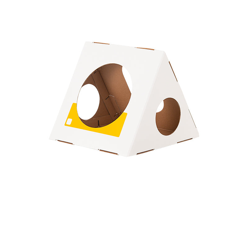 KFX-3734077 Eco-Friendly Corrugated Cat Villa House - Durable Cardboard Design for All Cat Breeds