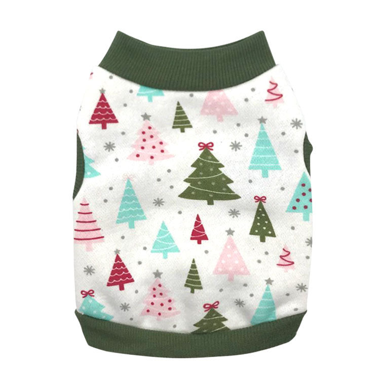 KFX-3741629 Festive Fleece Vest for Dogs and Cats - Casual Holiday Outfit