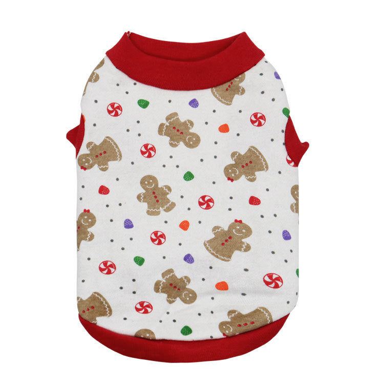 KFX-3741629 Festive Fleece Vest for Dogs and Cats - Casual Holiday Outfit