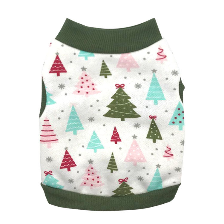 KFX-3741629 Festive Fleece Vest for Dogs and Cats - Casual Holiday Outfit