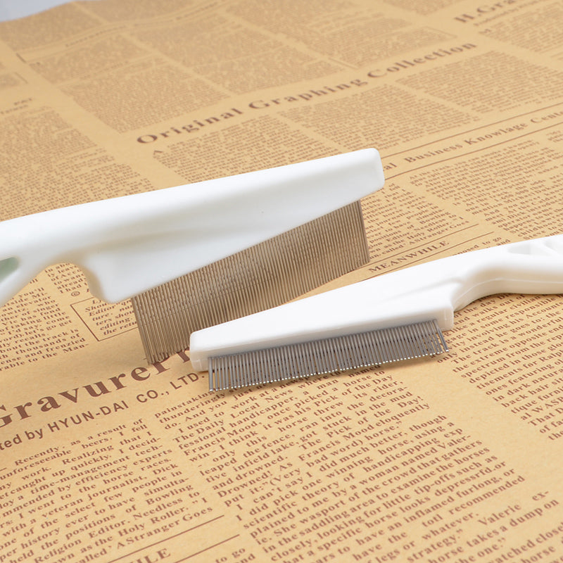 KFX-3742141 Flea and Mite Comb with Handle for Cats and Dogs - Natural, Chemical-Free Solution for Pet Care