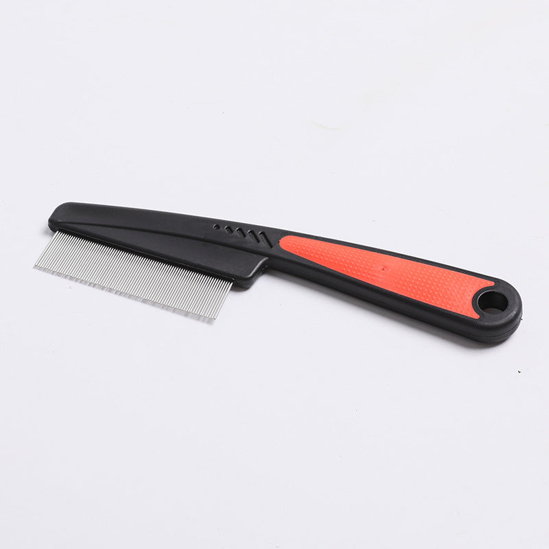 KFX-3742141 Flea and Mite Comb with Handle for Cats and Dogs - Natural, Chemical-Free Solution for Pet Care