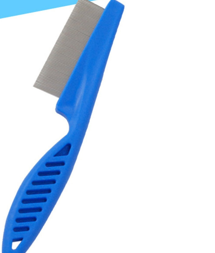 KFX-3742141 Flea and Mite Comb with Handle for Cats and Dogs - Natural, Chemical-Free Solution for Pet Care