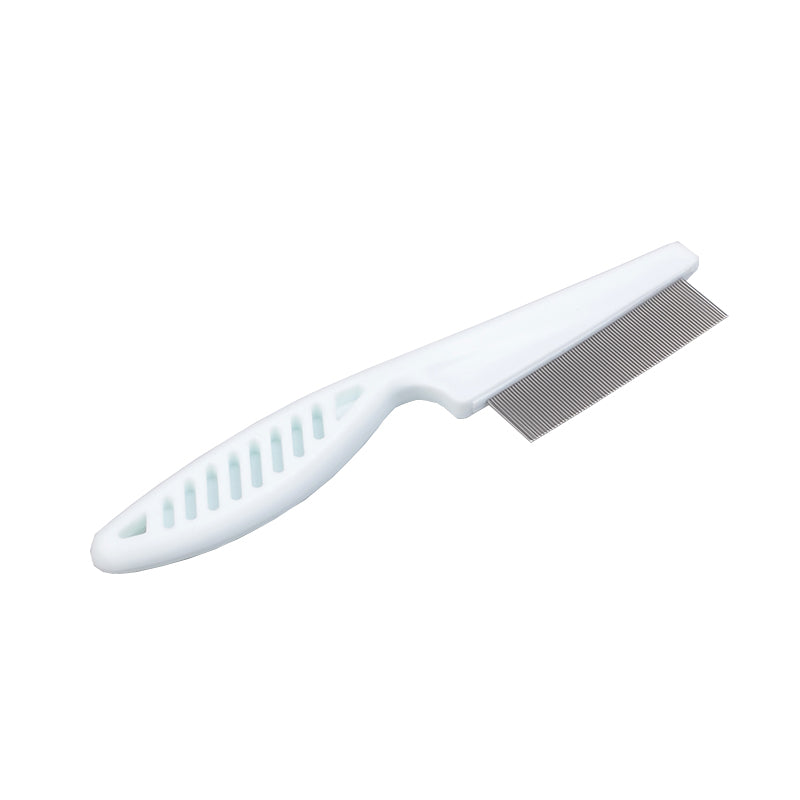 KFX-3742141 Flea and Mite Comb with Handle for Cats and Dogs - Natural, Chemical-Free Solution for Pet Care