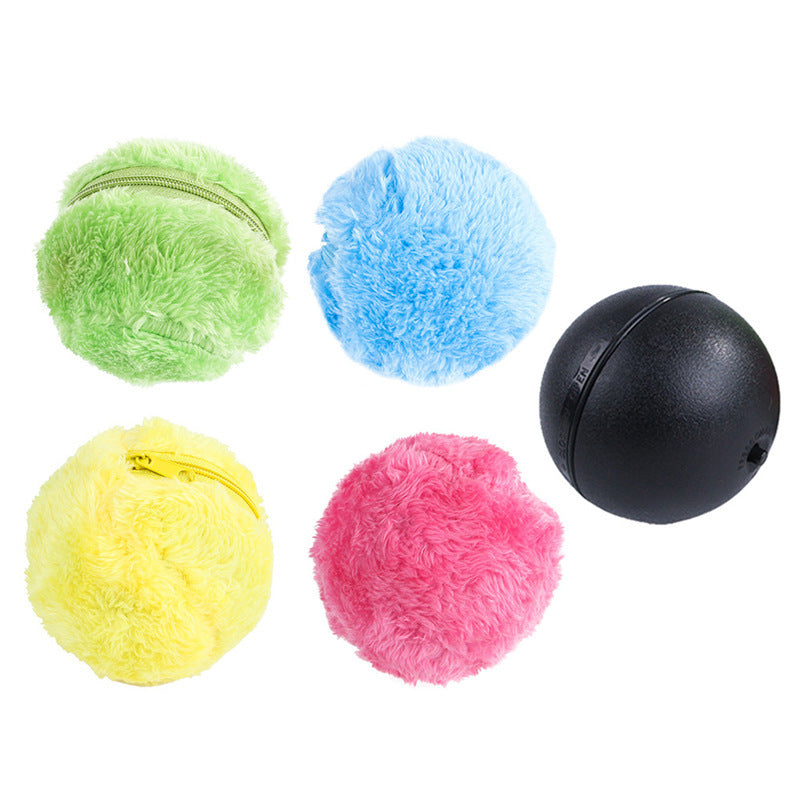 KFX-3745981 Interactive Plush Toy Ball for Pets - Colorful Stress Relief Stuffy for Cats and Dogs