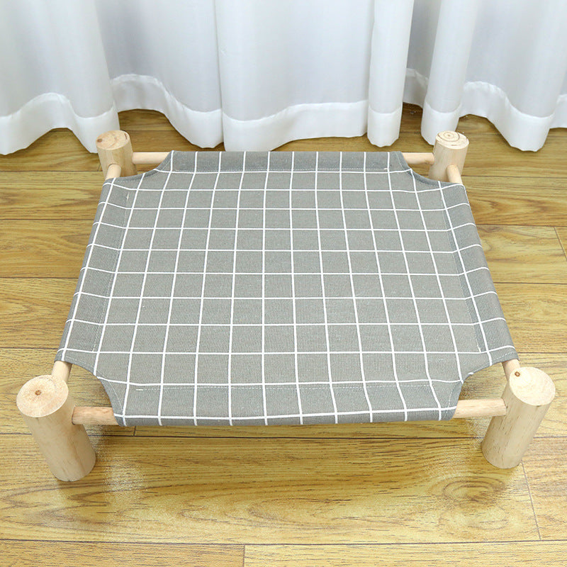 KFX-3746365 Wooden Camping Bed for Cats - 44x51cm Cat Litter Solution