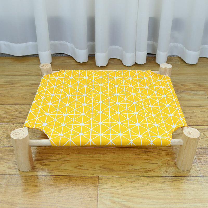 KFX-3746365 Wooden Camping Bed for Cats - 44x51cm Cat Litter Solution