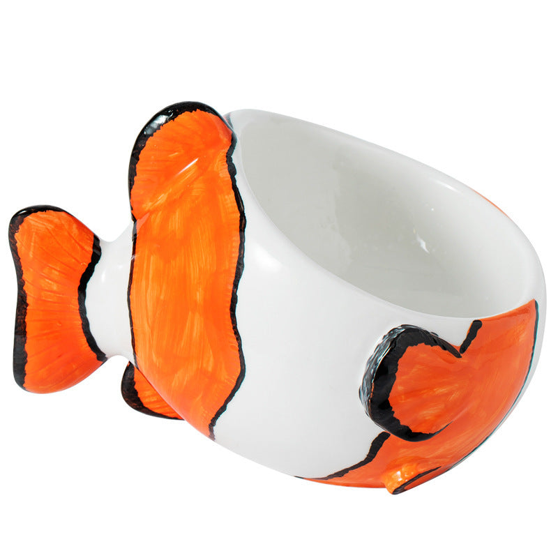 KFX-3746493 Ceramic Cat Bowl Designed to Support Cervical Spine Health with Automatic Feeding Feature