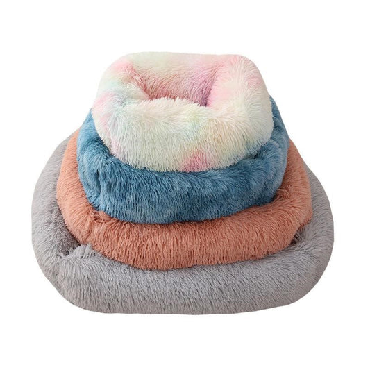 KFX-3752125 Cozy Warm Plush Pet Nest Cushion in Various Sizes and Colors