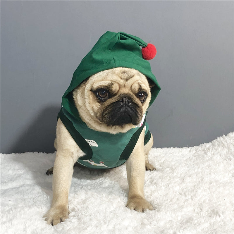 KFX-3752637 Cotton Crocodile Vest for Summer Wear – Lightweight Casual Pet Clothing for Bulldogs