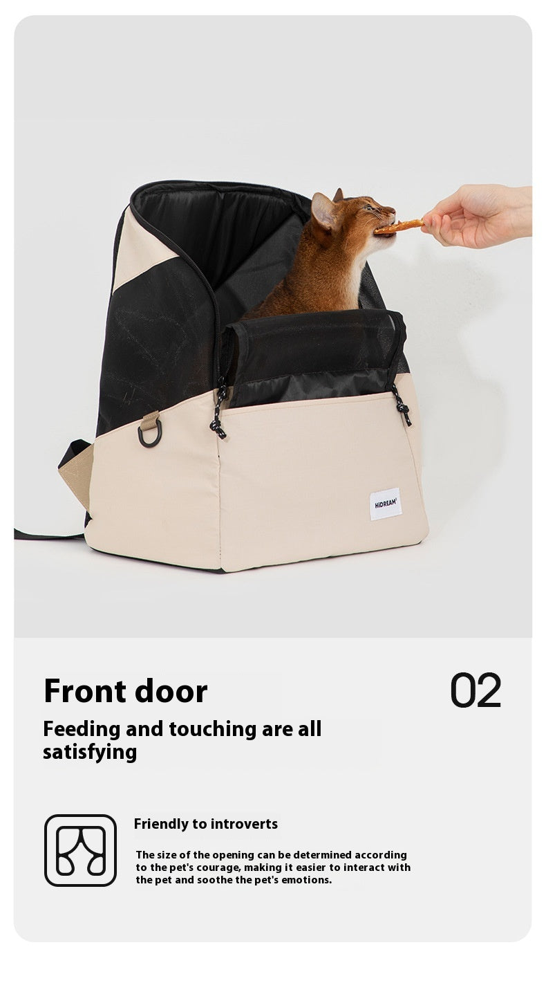 KFX-3754301 Lightweight Portable Pet Backpack for Small Pets - Breathable Design for All Seasons