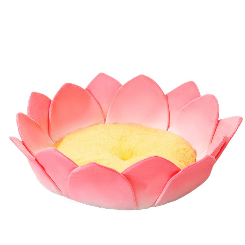 KFX-3756093 Lotus Pink Thermal Cat Nest with Ultra-Soft Crystal Material for All Seasons