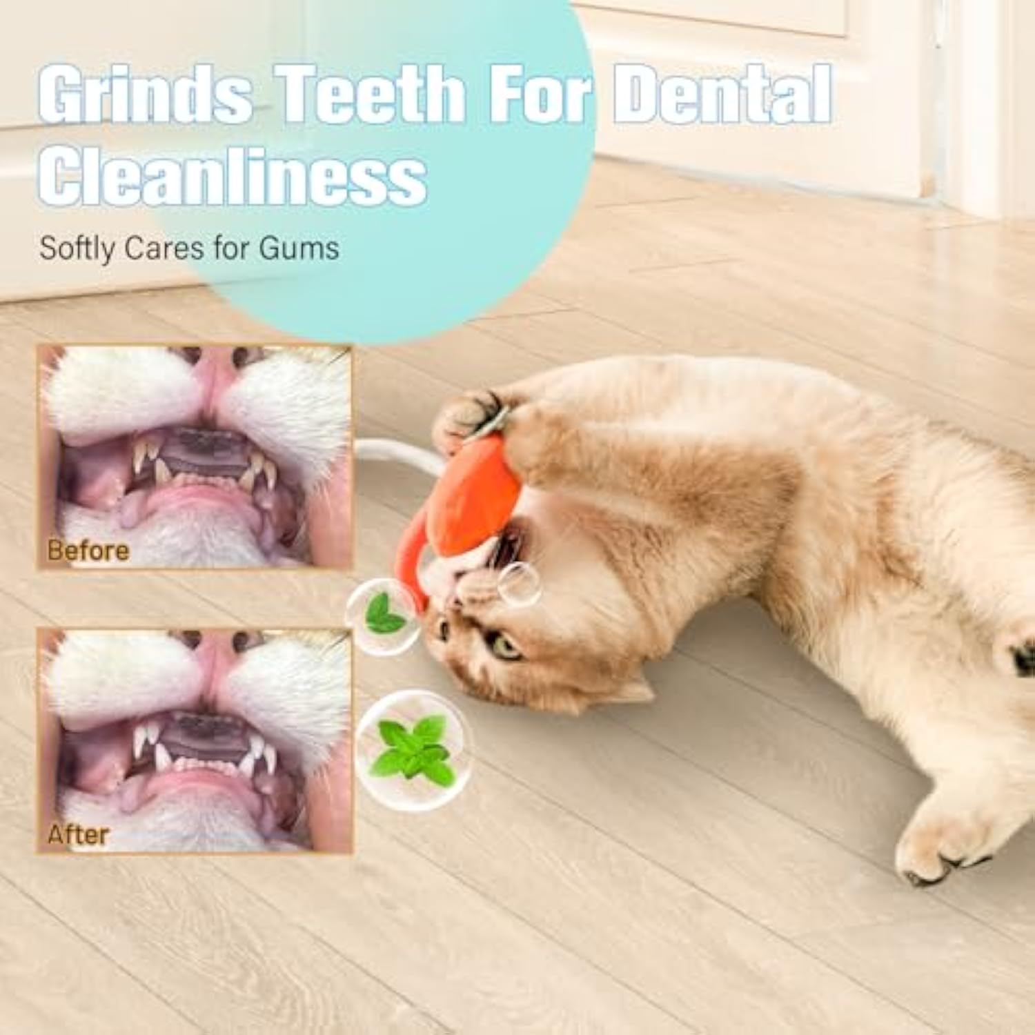 KFX-3756221 Sisal Rope Cat Chew Toys with Catnip and Silvervine - Safe, Bite-Resistant Dental Fun for Indoor Cats