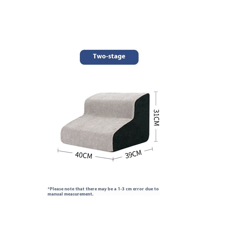 KFX-3761085 Pet Stairs with Multiple Levels and Slope Options for Small Dogs